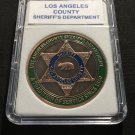 LOS ANGELES COUNTY SHERIFF'S DEPARTMENT COPPER SE Challenge Coin 40mm New!
