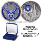 VANDENBERG AFB Challenge Coin "USAF Space Command" 1.75"  w Box!