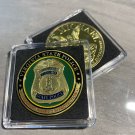 VIRGINIA STATE POLICE TROOPER Shield POLICE St. Michael Challenge Coin W Case