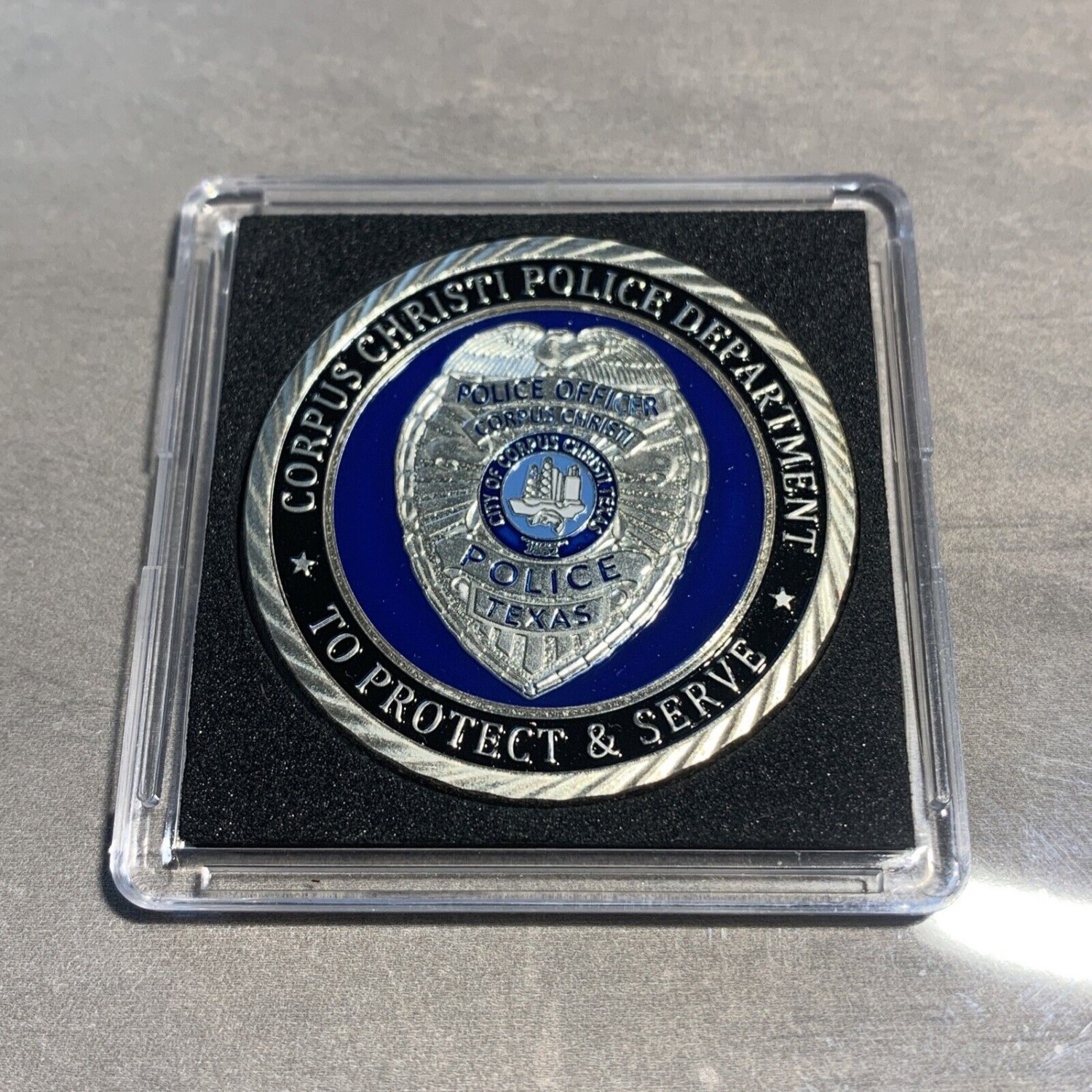 CORPUS CHRISTI POLICE DEPARTMENT SILVER PLATED FINISH Police Challenge ...