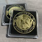 Shellback United States Navy Marine Corps USN USMC Challenge Coin Gold Finish