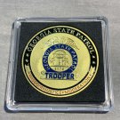 GEORGIA STATE POLICE Challenge Coin St Michael Protector 40mm with Case New!
