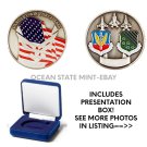 USAF LANGLEY AFB VIRGINIA Challenge Coin-Air Combat Command with Box!