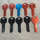 Kwikset KW-1 - 10 PACK MIXED LOT Lightweight Aluminum Titanium Key Blanks