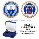 US ARMY 10TH MOUNTAIN FORT DRUM 1ST BATT 2ND INF Challenge Coin 1.75" with BOX
