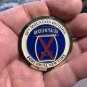 US ARMY 10TH MOUNTAIN FORT DRUM 1ST BATT 2ND INF Challenge Coin 1.75" with BOX