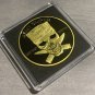 US Army SNIPER Skull Challenge Coin "One Shot~One Kill" w Case