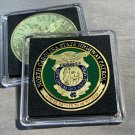 NORTH CAROLINA STATE HIGHWAY PATROL Police Challenge Coin St Michael/Case New!