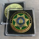 WYOMING HIGHWAY PATROL "WHP" Challenge Coin 40mm w/Case (D)