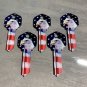 5X-AMERICAN EAGLE US FLAG KEYS Uncut NEW House Key Blanks HOUSE KWIKSET KW-1