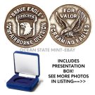 US ARMY 101ST AIRBORNE SCREAMING EAGLES "Brave Eagle" Challenge Coin w Box