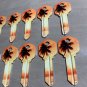 10X PALM TREE-BEACH HOUSE Uncut NEW House Key Blank-KEYS KWIKSET KW-1 Airbnb