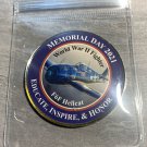 WW2 USAF F6F " HELLCAT FIGHTER  1.75" Challenge Coin w PVC Pouch