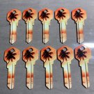 10X PALM TREE-BEACH HOUSE Uncut NEW Key Blank-HOUSE KEYS KWIKSET KW-1
