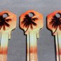 10X PALM TREE-BEACH HOUSE Uncut NEW Key Blank-HOUSE KEYS KWIKSET KW-1