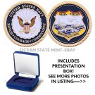 Naval Station MAYPORT CHALLENGE COIN 1.75" FLORIDA USA US w BOX!