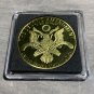 2nd Amendment Challenge Coin Right to Keep & Bear Arms-NEW GOLD PL With Case!
