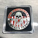 2nd Amendment Challenge Coin Right to Keep & Bear Arms-NEW Silver PL With Case!