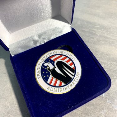 TSA Transportation Security Administration United States Challenge Coin W box!