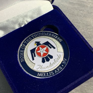Thunderbirds Nellis AFB NV Challenge Coin United States AIR FORCE USAF w/box