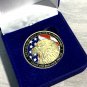 US Military Eagle Challenge Coin "THANK YOU" ARMY-NAVY- AIR FORCE USCG-MC BOXED!