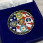 US Military Eagle Challenge Coin "THANK YOU" ARMY-NAVY- AIR FORCE USCG-MC BOXED!