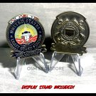 FT LAUDERDALE FL COAST GUARD STATION CHALLENGE COIN USCG Large 2" w/Stand