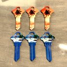 6X-BEACH HOUSE RENTAL KEYS Uncut NEW Key Blanks-HOUSE KEYS SCHLAGE SC-1