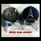 NEW! OFFICIAL US SPACE FORCE GALAXY Challenge Coin 1.75"  with DISPLAY STAND!