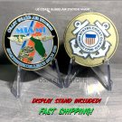 US COAST GUARD AIR STATION MIAMI FL CHALLENGE COIN USCG 1.75" w/Stand NEW!