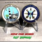 FORCECOM ARMORY CAPE CANAVERAL FL US COAST GUARD CHALLENGE COIN 1.75" w/Stand