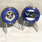 USAF GLOBAL STRIKE & COMBAT SUPPORT ELLSWORTH AFB 1.75" Challenge Coin w Stand