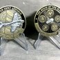 US ARMY HUNTER ARMY AIRFIELD 3RD COMBAT AVIATION BRIGADE Challenge Coin w Stand