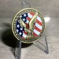 US ARMY 34TH INFANTRY DIVISION "RED BULL" Challenge Coin w Stand