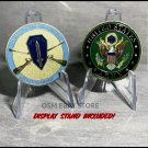 UNITED STATES ARMY FT BENNING HOME OF THE INFANTRY Challenge Coin with Stand