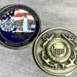 US COAST GUARD BASE BOSTON MA CHALLENGE COIN USCG Large 1.75" w/BOX