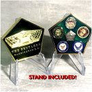 PENTAGON DOD CHALLENGE COIN NEW! - ARMY, NAVY, AIR FORCE, MARINES