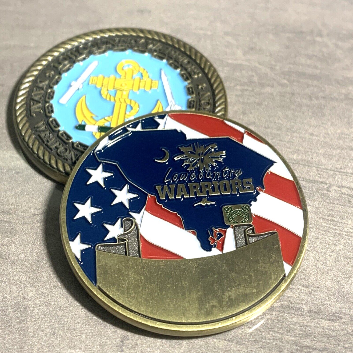 NAVAL WEAPONS STATION CHARLESTON Lowcountry Warriors Challenge Coin 1. ...