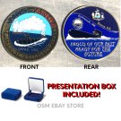 PORTSMOUTH NAVAL SHIPYARD Challenge Coin Kittery ME "Sails to Atoms"  1.75" /Box