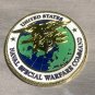 NAVY NAVAL SPECIAL WARFARE COMMAND NAVSOC SEAL TRIDENT 2" CHALLENGE COIN W BOX
