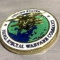 NAVY NAVAL SPECIAL WARFARE COMMAND NAVSOC SEAL TRIDENT 2" CHALLENGE COIN W BOX