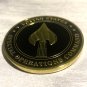 NAVY NAVAL SPECIAL WARFARE COMMAND NAVSOC SEAL TRIDENT 2" CHALLENGE COIN W BOX