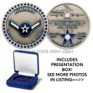 Air Force Airman Achievement Challenge Coin /USAF-Pilot w/Presentation Box!