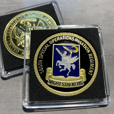 US ARMY 160th SOAR Special Ops Aviation Regiment "Night Stalkers" CHALLENGE COIN