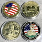 2nd Amendment DON'T TREAD ON ME 4 PCS CHALLENGE COIN SET-BRAND NEW