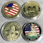 2nd Amendment DON'T TREAD ON ME 4 PCS CHALLENGE COIN SET-BRAND NEW