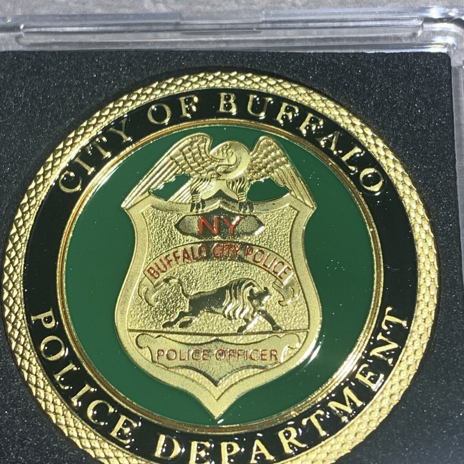 BUFFALO NEW YORK POLICE Department Shield St. Michael Challenge Coin