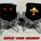 US AIR FORCE SPECIAL PROJECTS 2" CHALLENGE COIN w DISPLAY STAND!