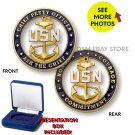 UNITED STATES NAVY CPO CHIEF PETTY OFFICER Ask the Chief Challenge Coin 1.75"