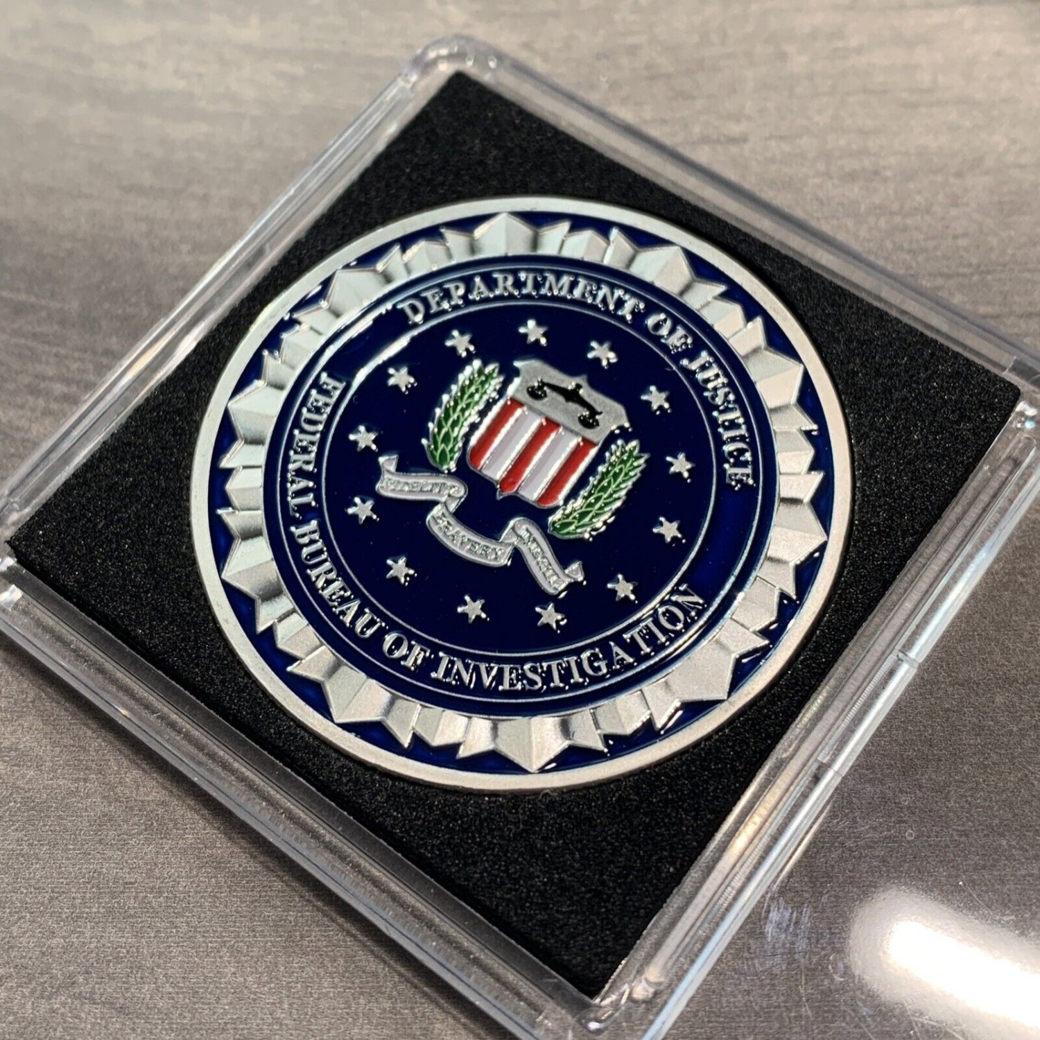 FBI Challenge Coin SILVER Federal Bureau Of Investigation United States ...